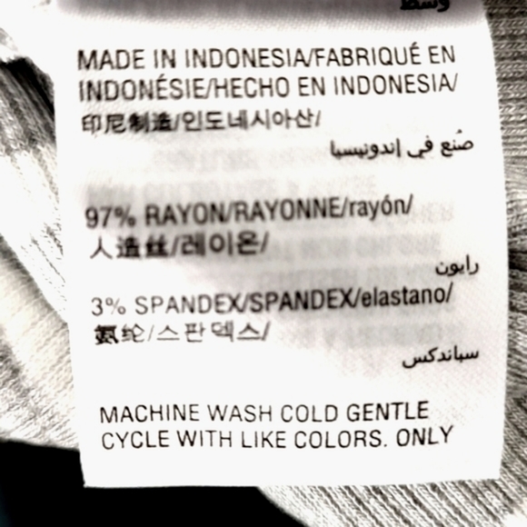 INC Striped V Neck Long Sleeve Top, Size M - Picture 6 of 6